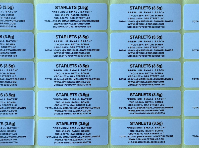 Sprinkelz x Starlets 3.5G Mylar Bag (Label & Authenticity Stickers Included)