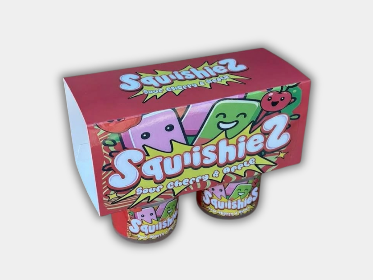Squishiez Sour Cherry & Apple 4 Jar Set with Box (3.5g Yogurt Jar