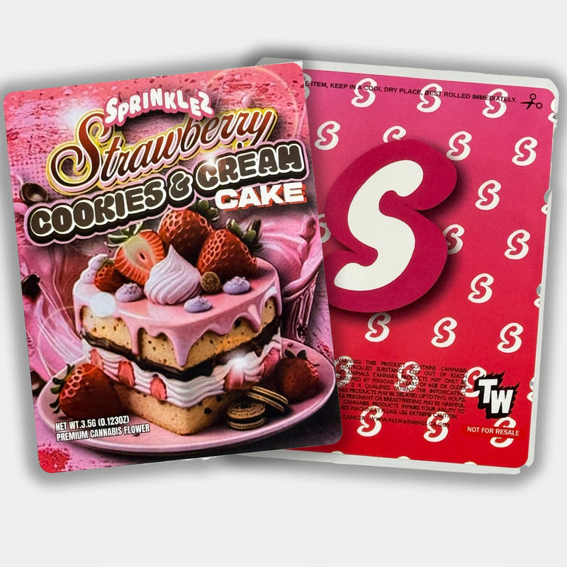 Sprinkelz Poppin Candy Sour Cherry 3.5G Mylar Bag + Labels ...