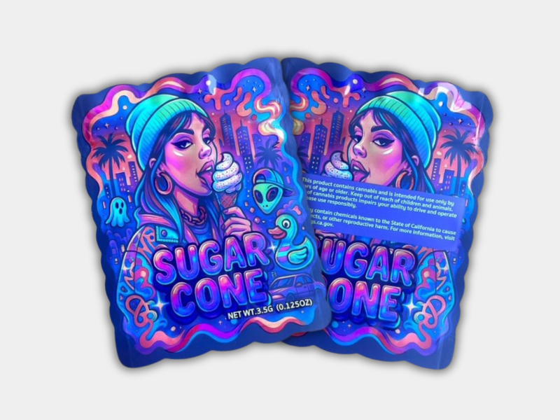 Sugar Cone 3.5G Mylar Bag