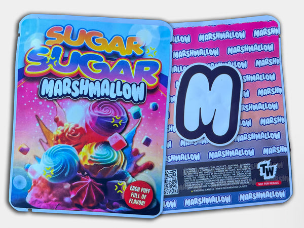 Sugar Sugar Marshmallow Sprinkelz Mylar Bag 3.5 Grams (Label & Authenticity Stickers Included)