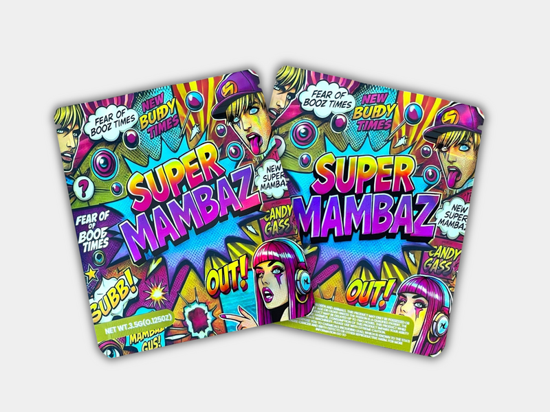 3D Super Mambaz Box with 3.5G Mylar Bag