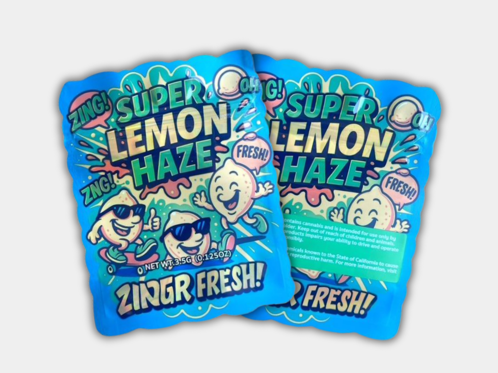 Super Lemon Haze 3.5G Mylar Bag | Fresh, Smell-Proof Design