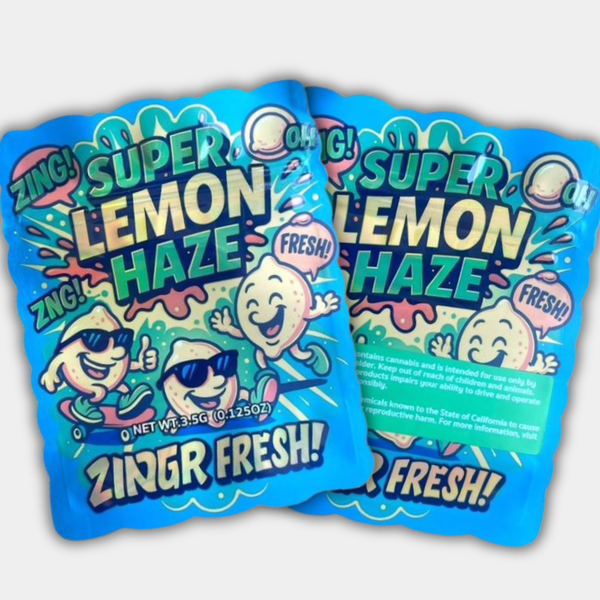 Super Lemon Haze 3.5G Mylar Bag | Fresh, Smell-Proof Design