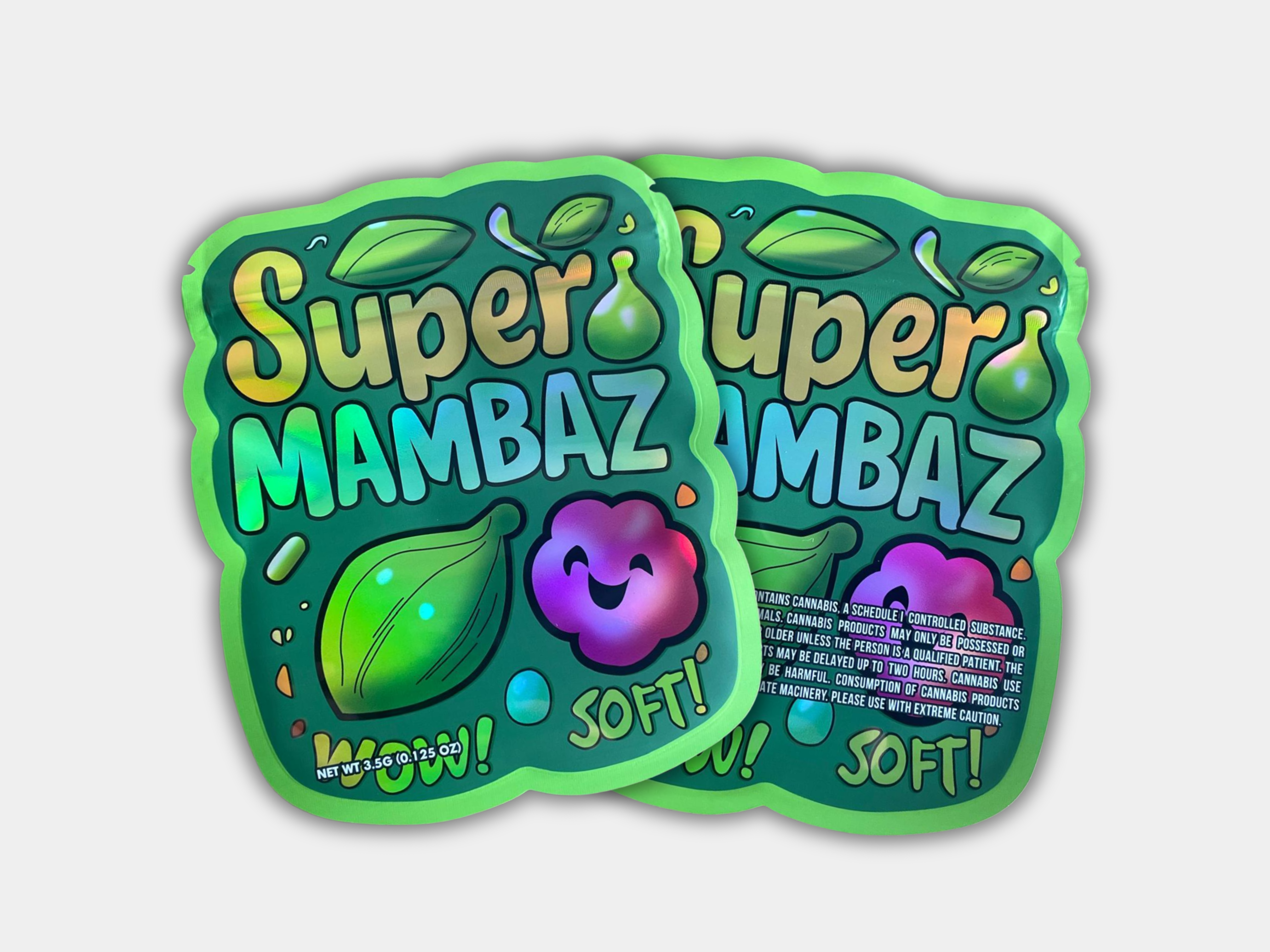 Super Mambaz 3.5G Mylar Bag | Smell-Proof Packaging – Gorilla Boyz Inc