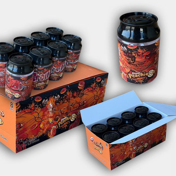 Sweet Peachie O's Candy Soda Cans – Master Box (8 Cans