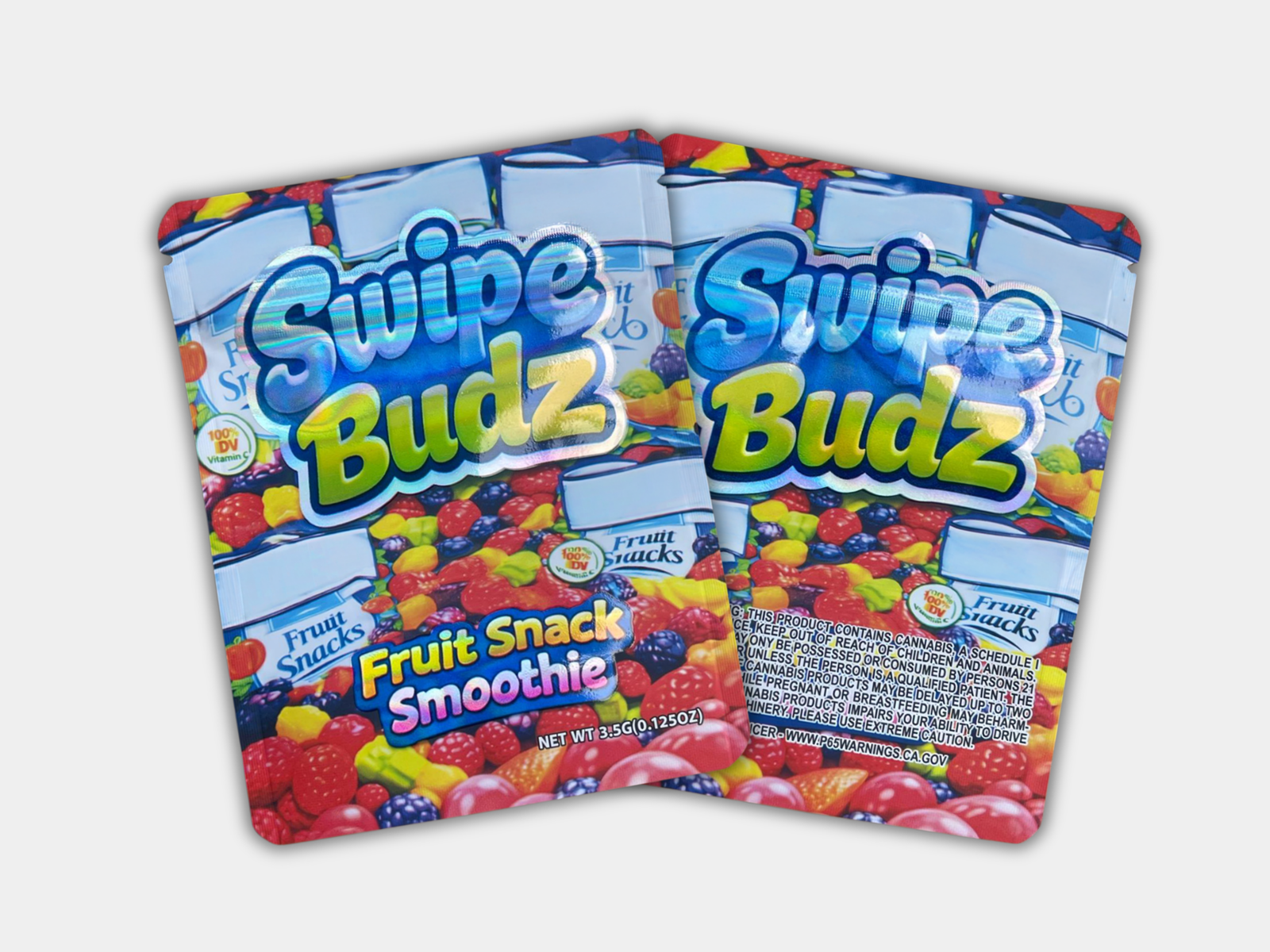 Swipe Budz Fruit Snack Smoothie 3.5G Mylar Bag | Smell Proof