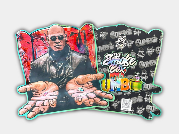 The Smoke Box Mylar bag designed for 3.5 grams. This smell-proof packaging locks in freshness while featuring a modern design for reliable and secure storage.