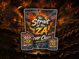 The Strait of ZA CUSTOM STICKER Combo Pack Mylar Bag Set – 32 (3.5g), 16 (1oz), 1 (1lb) 1