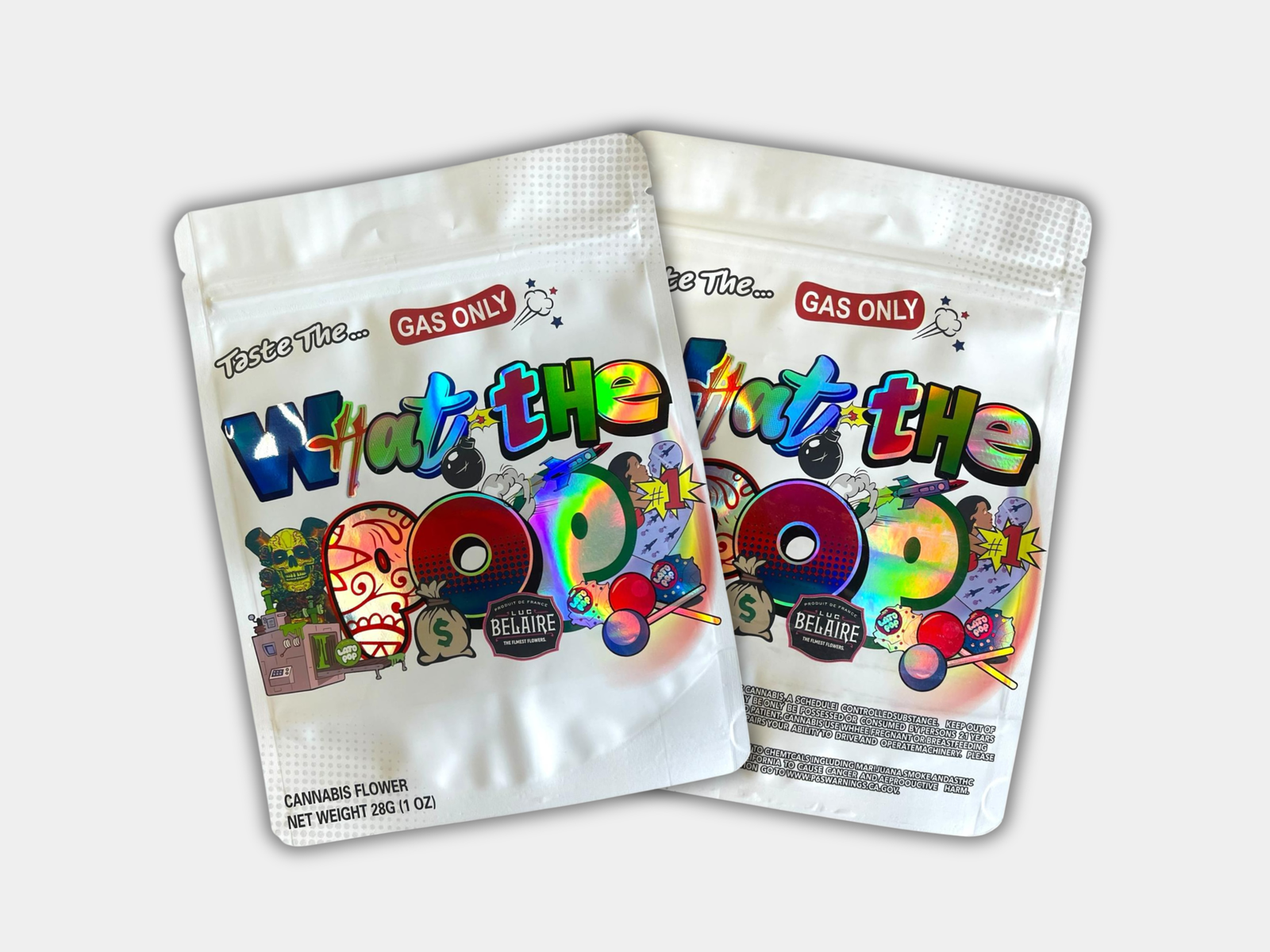 What The Pop 28G (1oz) Mylar Bag | Smell-Proof & Resealable