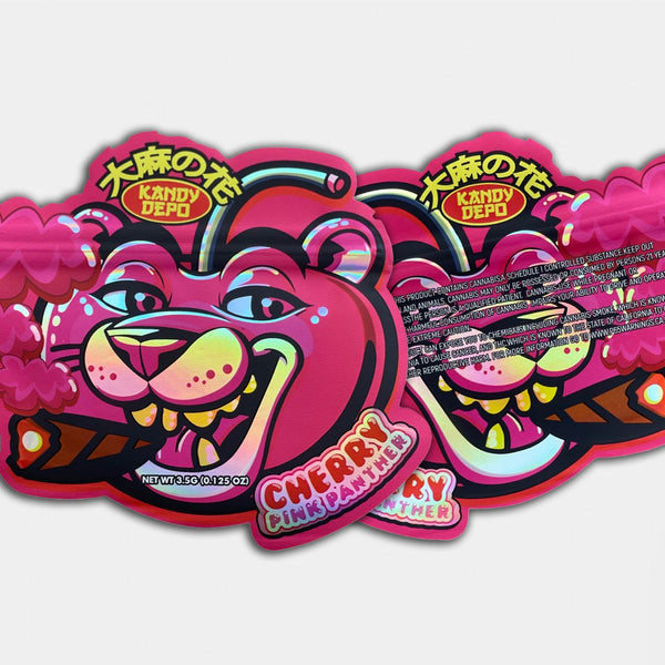 Cherry Pink Panther Mylar Bag 3.5G | Smell-Proof Exotic Flower