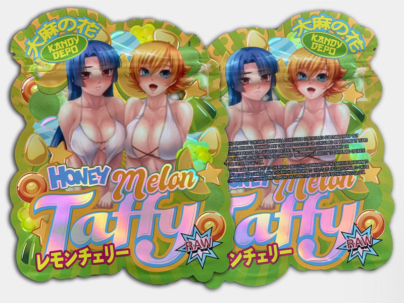 Honey Melon Taffy 3.5G Holographic Mylar Bag