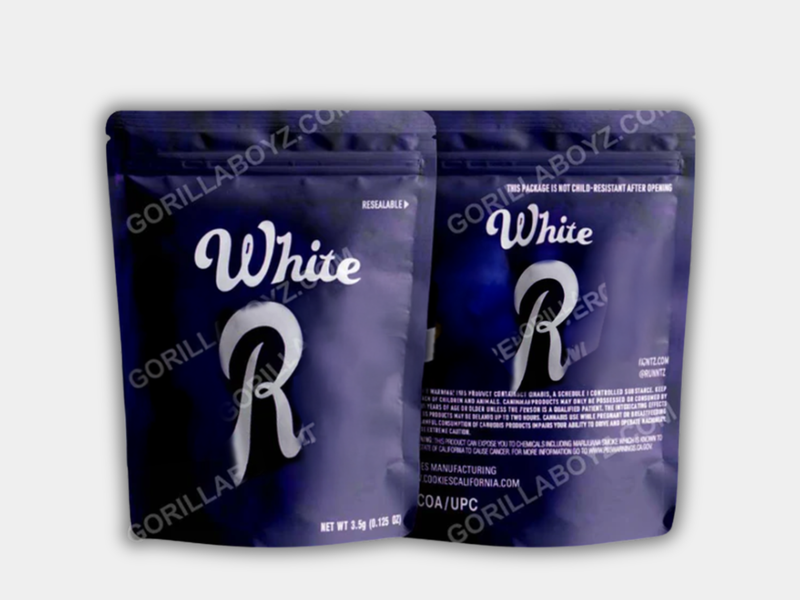 White Mylar Bag 3.5 Grams