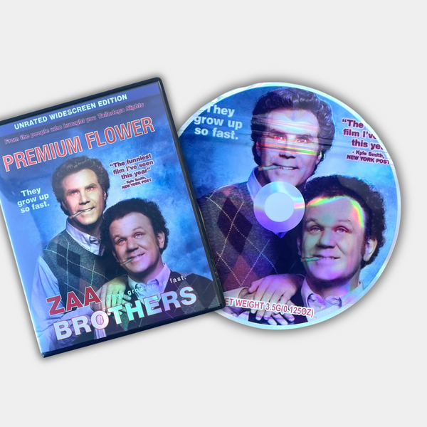 Premium Flower ZAA Brothers CD Cases with Mylar Bags 3.5 Grams
