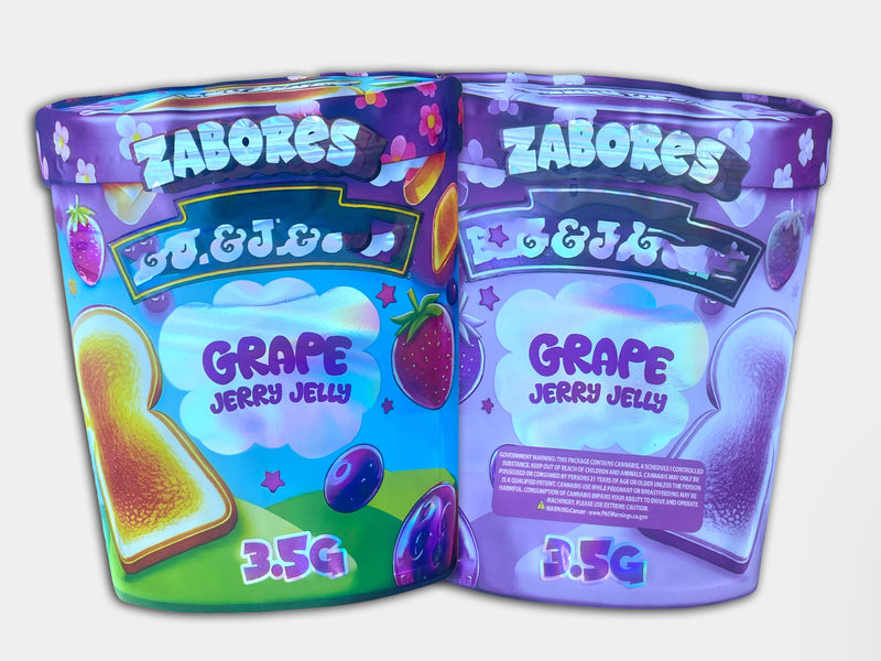 Zabores Ben & Jays Grape Jerry Jelly Mylar Bag 3.5G