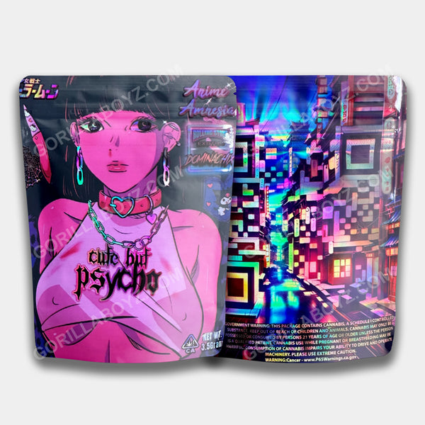 Anime Amnesia Cute but Psycho 3.5 gram mylar bags