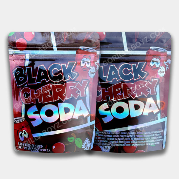 Black Cherry Soda mylar bags 3.5 grams