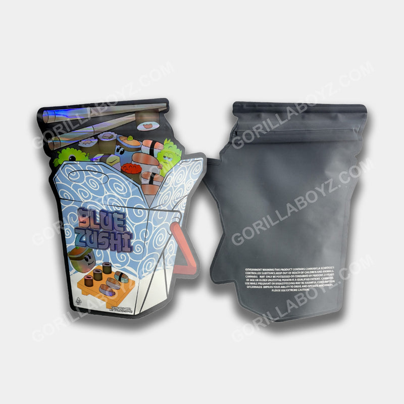 Blue Zushi mylar bags 3.5 grams