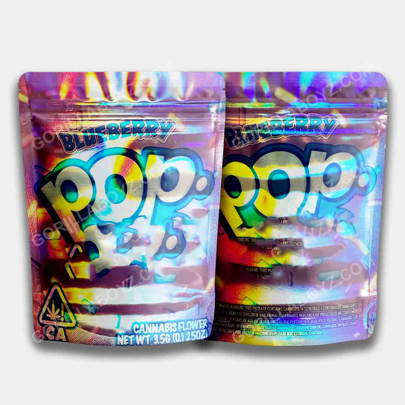 Blueberry Pop Holographic Mylar Bag 3.5 Grams