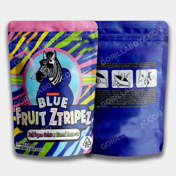 Blue Fruit Ztripez Mylar Bag 3.5 Grams