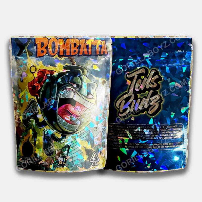 Bombatta Holographic mylar bags 3.5 grams
