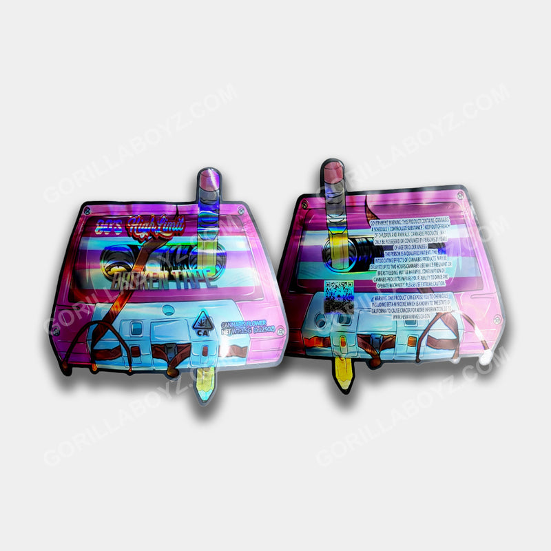 Broken Tape mylar bags 3.5 grams