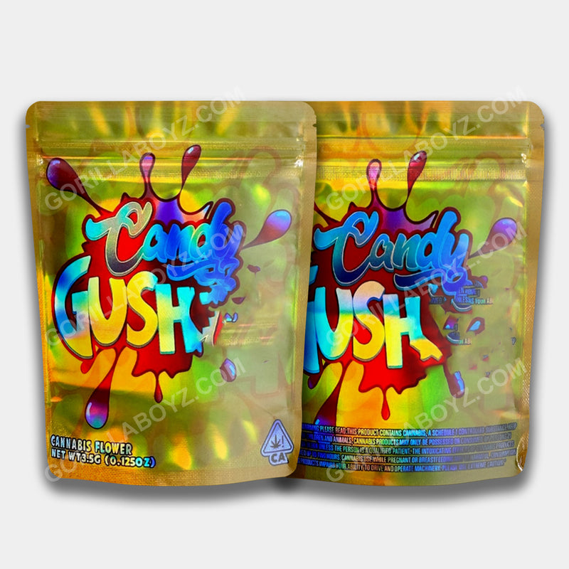 Candy Gush 3.5 gram mylar bags