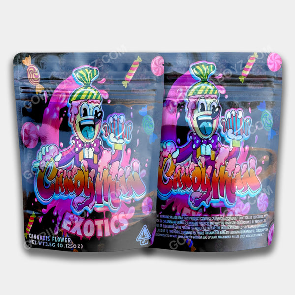 Candy Man Exotics mylar bags 3.5 grams