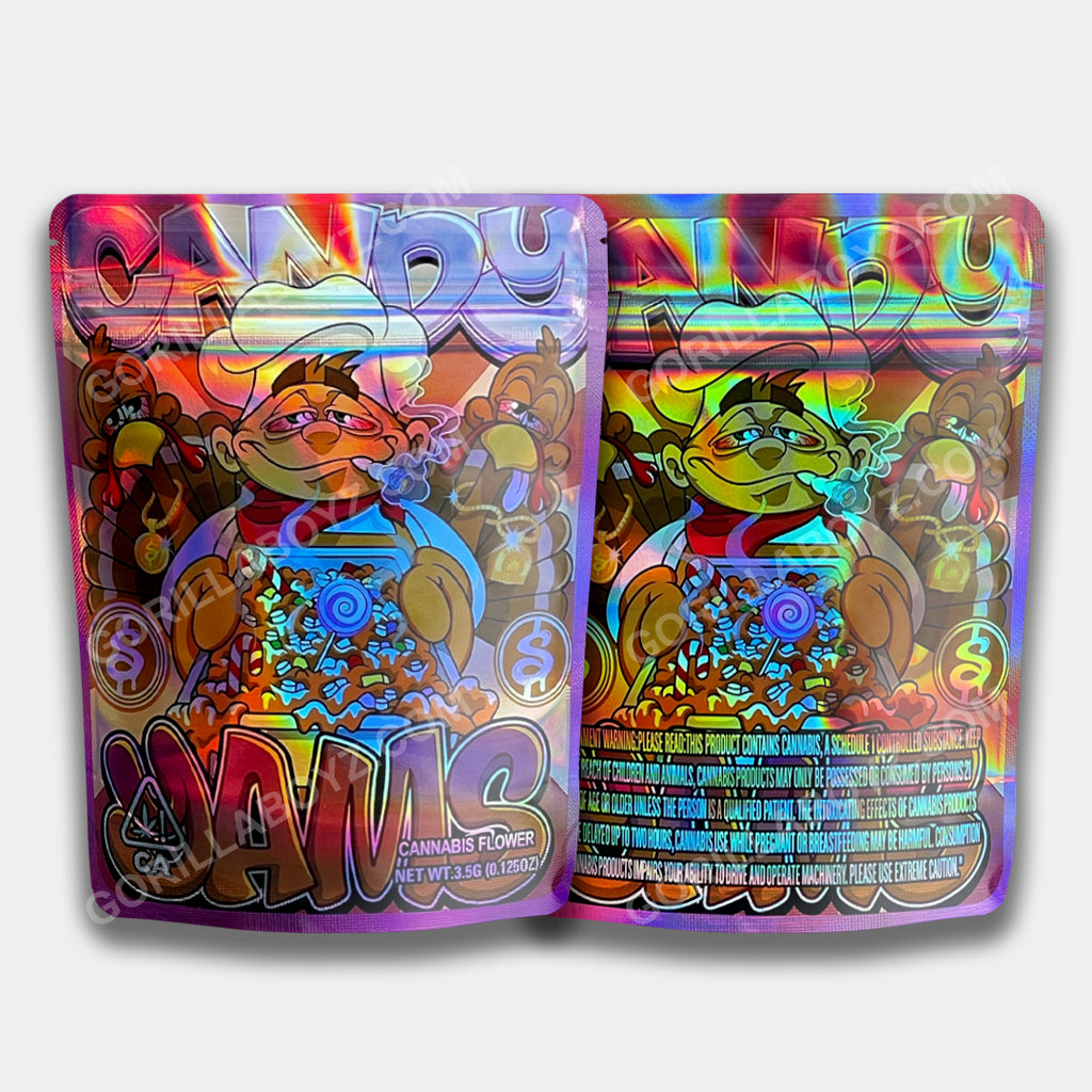Candy Yams Holographic Mylar Bag 3.5 Grams | Ziplocks – Gorilla