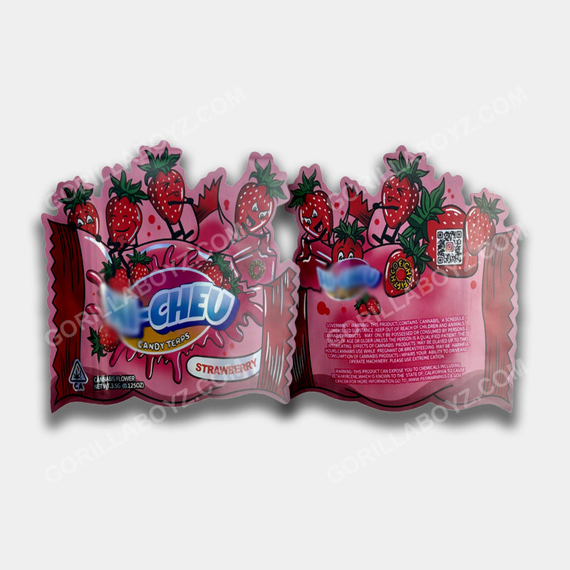 Cheu Strawberry mylar bags 3.5 grams