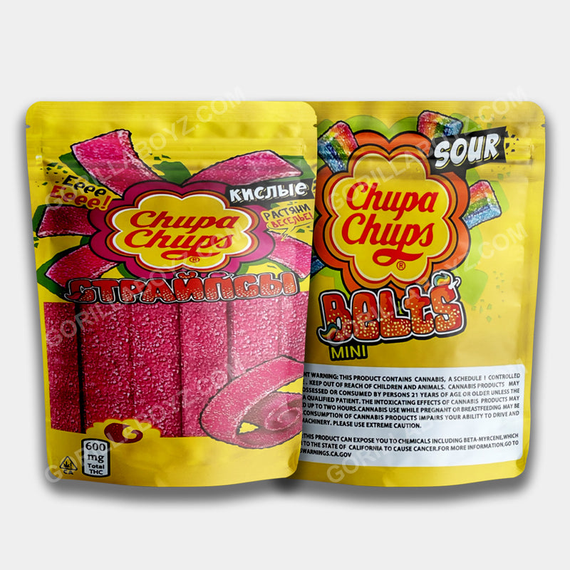 Chupa Chups Belts mylar bags 600 mg
