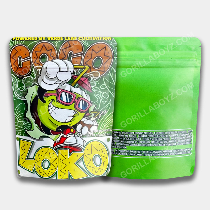 Coco Loko mylar bags 3.5 grams