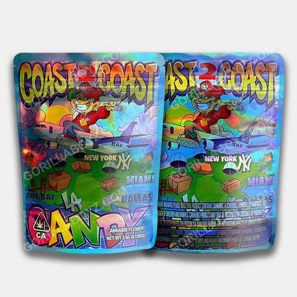 Coast 2 Coast Candy Holographic mylar bags 3.5 grams