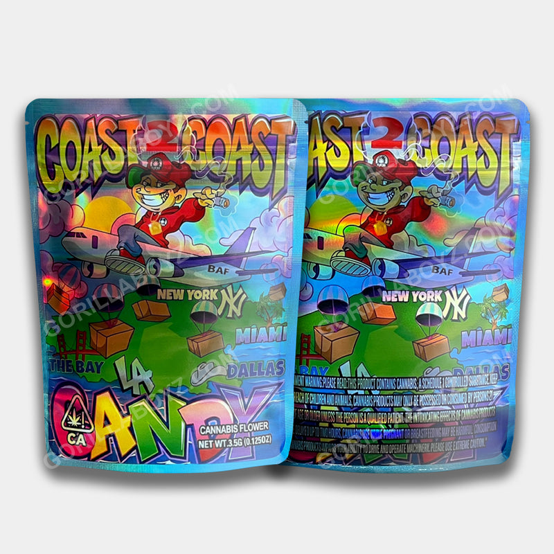 Coast 2 Coast Candy Holographic mylar bags 3.5 grams