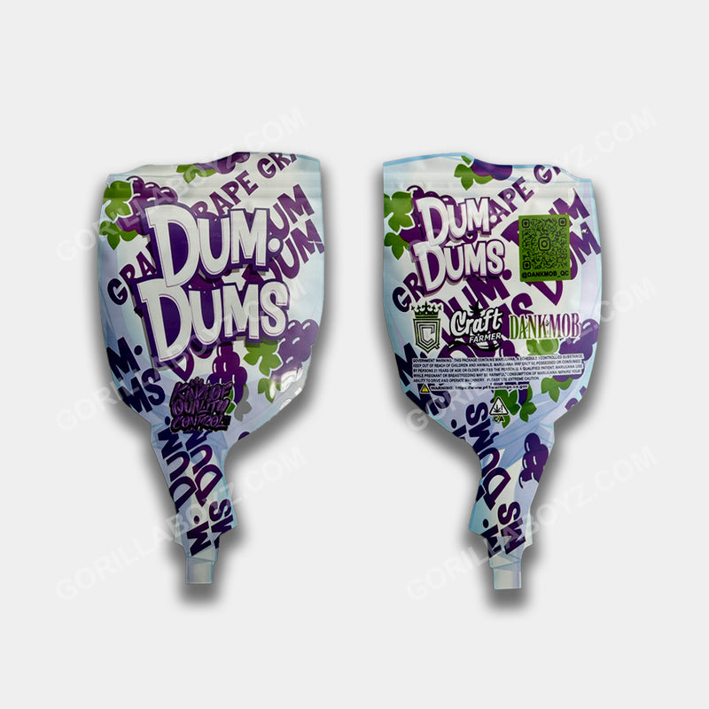 Dum Dums grape mylar bags 3.5 grams