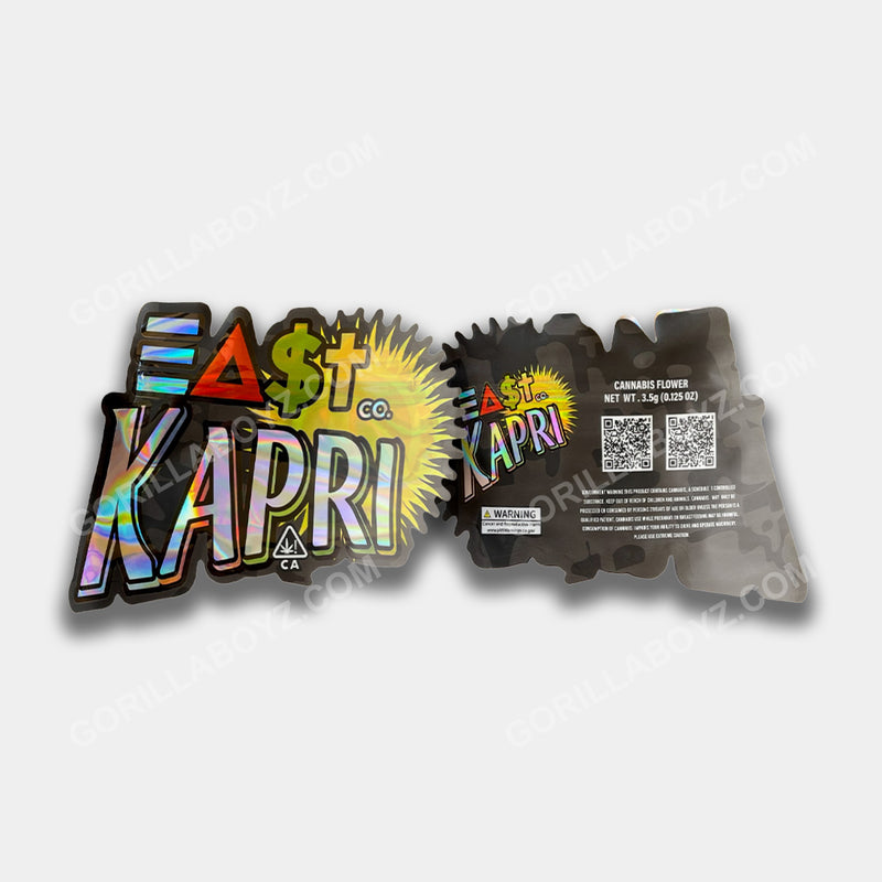 East Kapri 3.5 gram mylar bags