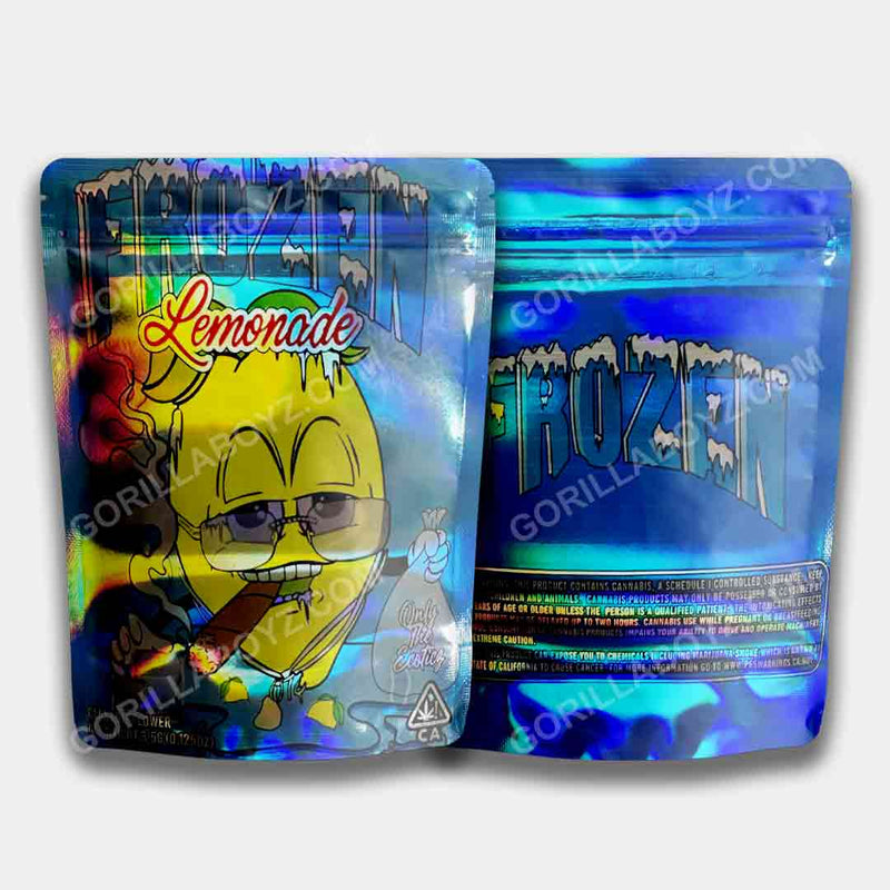 Frozen Lemonade Holographic mylar bags 3.5 grams