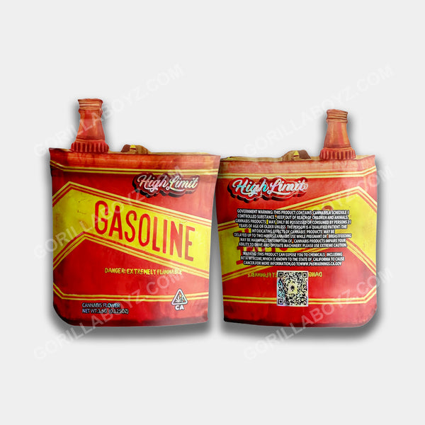 Gasoline mylar bags 3.5 grams