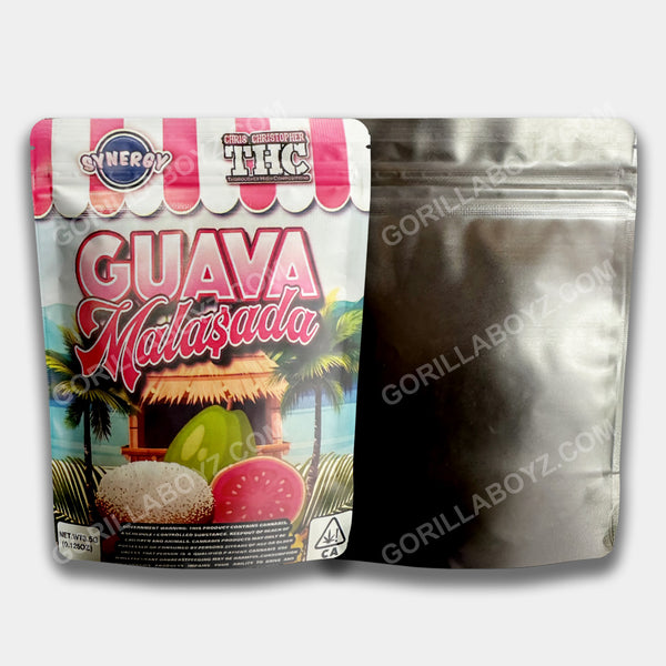 Guava Malasada mylar bags 3.5 grams