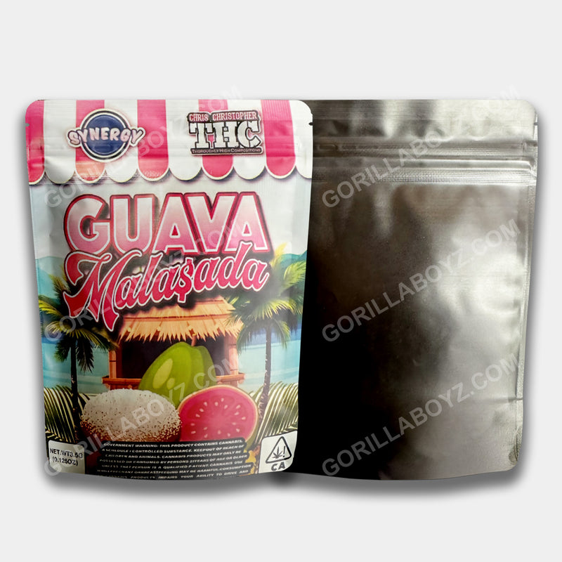 Guava Malasada mylar bags 3.5 grams