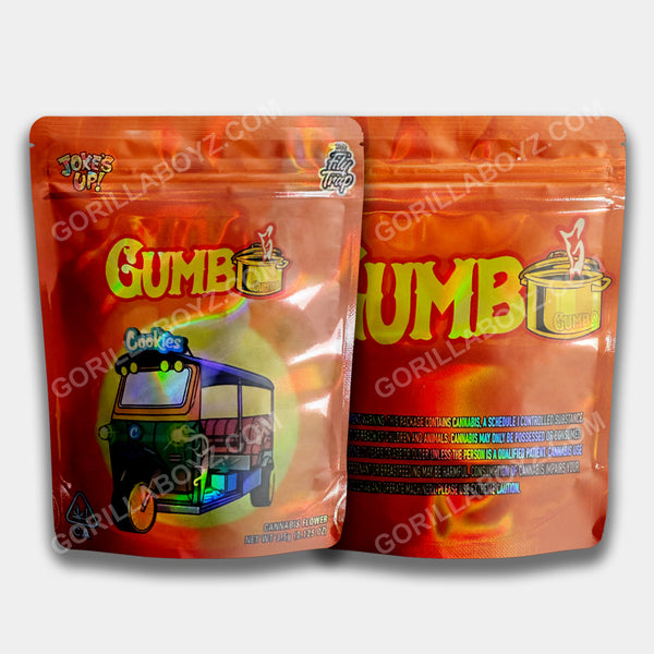 Cookies Gumbo mylar bags 3.5 grams