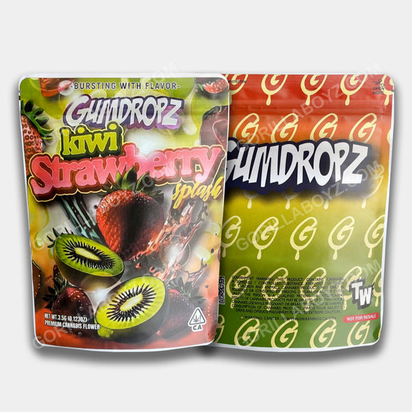 Gumdropz Kiwi Strawberry Mylar Bag 3.5 Grams