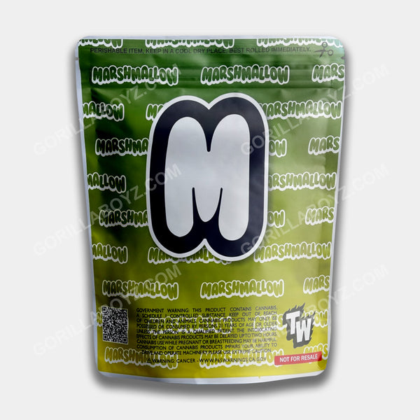 Fruit Gush Marshmallow 112 Gram - 1 Pound sticker Mylar Bag