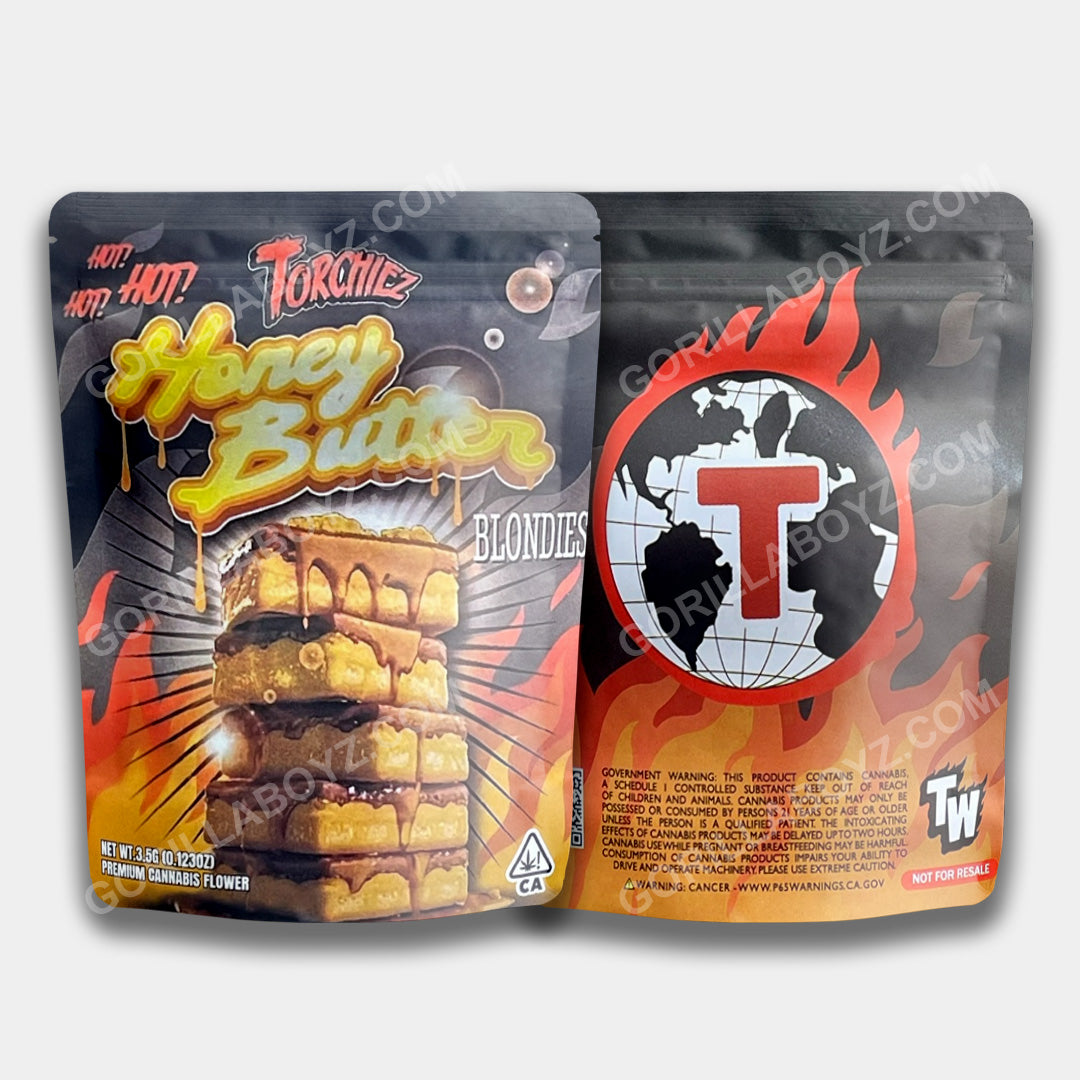 Honey Butter Blondies Mylar Bag 3.5g | Smell Proof – Gorilla Boyz Inc