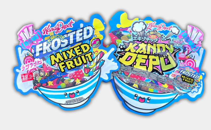 Frosted Mixed Fruit Mylar Bag 3.5G