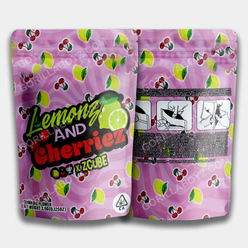 Lemon and Cherriez Mylar Bag 3.5 Grams