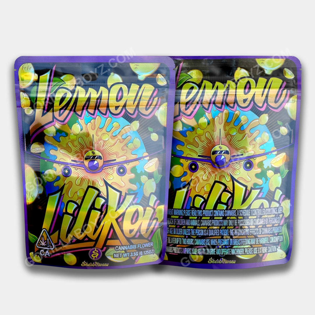 Lemon Lili Koi Mylar Bag 3.5 Grams | Smell Proof Ziplocks – Gorilla ...