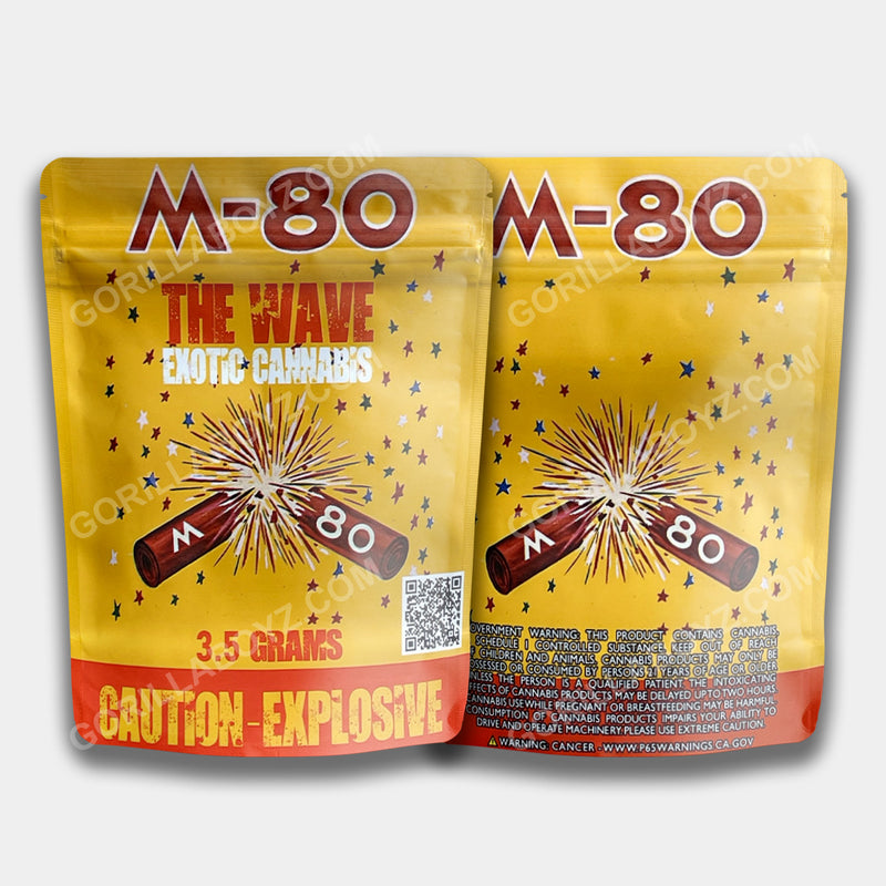 M80 mylar bags 3.5 grams