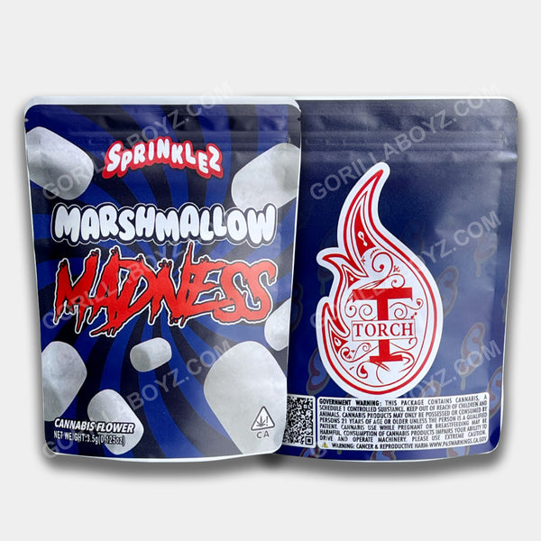 Madness Mylar Bag (FROSTED/SANDY MATERIAL) 3.5 Grams with Stickers and Labels