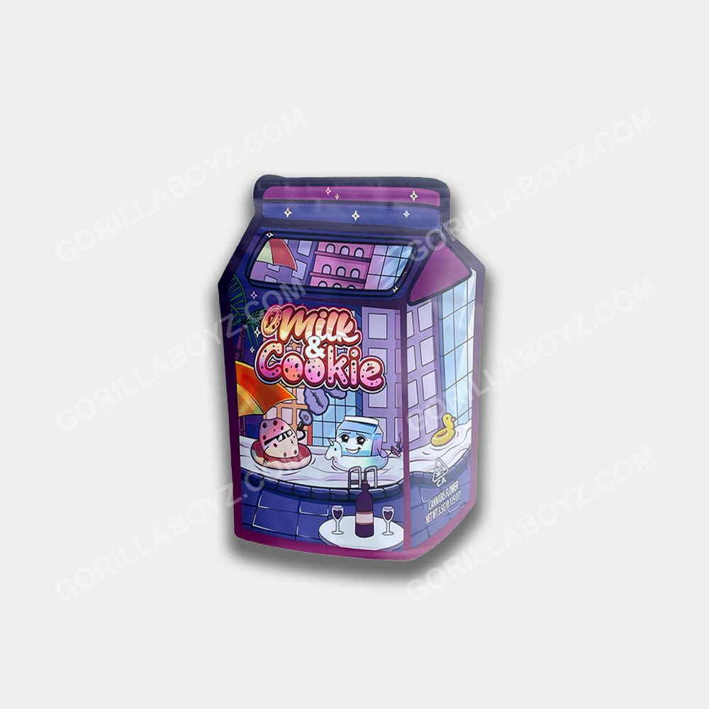 Milk & Cookie Mylar Bag 3.5 Grams | Smell-Proof – Gorilla Boyz Inc